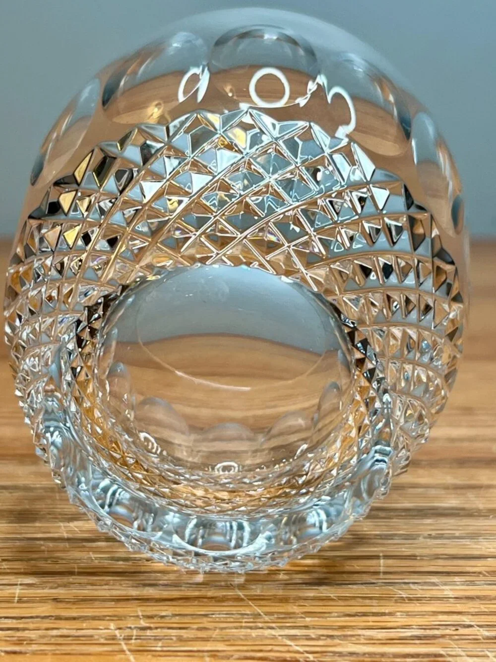 Set of 4 Vintage Waterford Crystal Old Fashioned Glasses,  Colleen Pattern